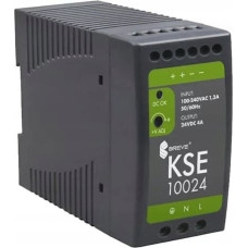 Silentiumpc Zasilacz impulsowy KSE 10024P 230/ 24V DC 4A na szynę DIN, Uzas: 85-264VACVAC, Ta70, 17000-1544