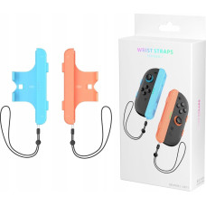 JYS 2x Uchwyt Grip Na Joycon Joy-con Pionowy + Pasek Nintendo Switch 2 / Nsw 2 / Jys-ns2280 / Niebieski - Pomarańczowy