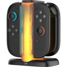 Noname YAXO Ładowarka do Joy-Con QUAD CHARGE DOCK do NS2 Techno Black