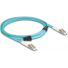 Delock Kabel światłowodowy z metalowym wzmocnieniem LC Duplex na LC Duplex wielomodowy OM3, 3 m