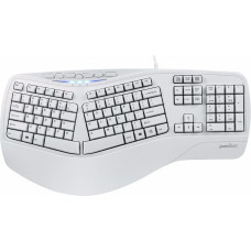 Perixx Klawiatura Perixx Perixx PERIBOARD-512 DE, Ergonomic USB Keyboard, white