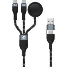 Conceptronic Conceptronic ETTA08B15 kabel USB USB 2.0 1,5 m USB A 2 x USB C Czarny
