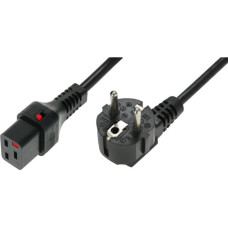 Assmann Kabel zasilający Assmann Schuko - C19, 2m, czarny (IEC-EL262S)