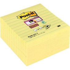 Post-It Karteczki samoprzylepne POST-IT Super Sticky Z-Notes XL w linię (R440-SSCY), 101x101mm, 5x90 kart., żółte