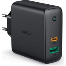 Aukey PA-D3 mobile device charger Black 1xUSB C | 1xUSB A Power Delivery 3.0 60W 5.4A Dynamic Detect