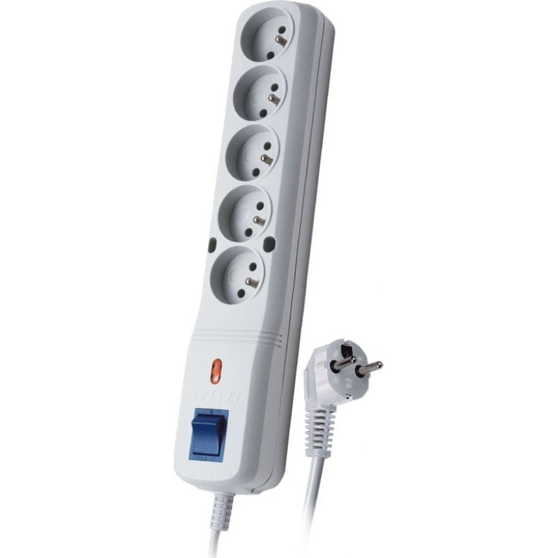 Lestar Listwa zasilająca Lestar LV-530W przeciwprzepięciowa 5 gniazd 5 m szara (LV530W5SZARY)