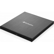 Verbatim Externer Slimline CD-DVD-Brenner, externer DVD-Brenner (USB-C 3.2 Gen 1 (5 Gbit/s))