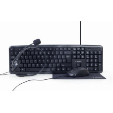 Gembird KEYBOARD +MOUSE USB ENG/4IN1 KIT KBS-UO4-01 GEMBIRD