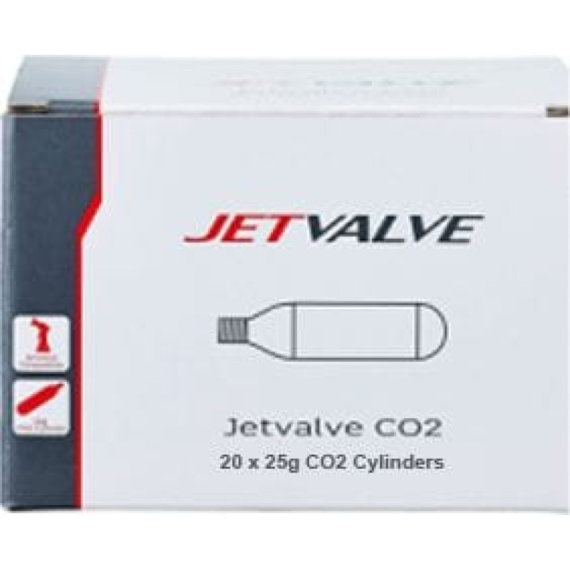 Weldtite Nabój gazowy WELDTITE JETVALVE CO2 25g pudełko 20szt.(NEW)