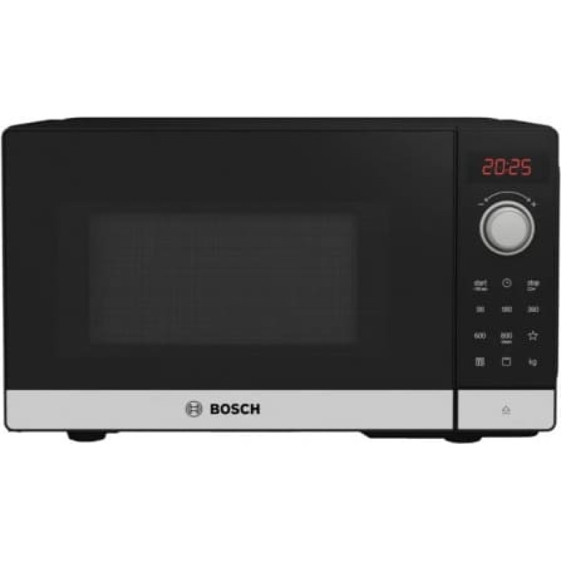 Bosch Serie 2 FEL023MS2 microwave Countertop Solo microwave 20 L 800 W Black, Stainless steel