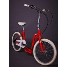 The-Sliders Metro Red gustowny i komfortowy, składany rower, hulajnoga 2w1