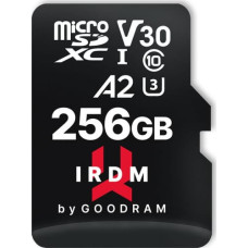 Goodram Karta GoodRam IRDM M2AA MicroSDXC 256 GB Class 10 UHS-I/U3 A2 V30 (IR-M2AA-2560R12)