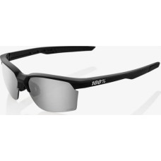 100 Bon 100% Okulary Sportcoupe Matte Black HiPER Silver Mirror Lens