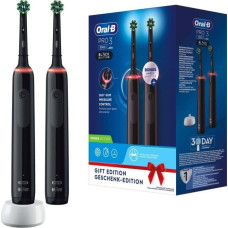 Oral-B Braun Oral-B toothbrush Pro 3 3900 black - Black Edition with 2nd handpiece