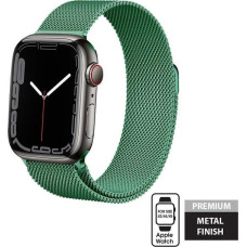Crong Pasek ze stali nierdzewnej Crong Milano Steel do Apple Watch 42/44/45 mm zielony