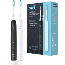 Oral-B Braun Oral-B toothbrush Pulsonic Slim 2900 black / - Clean 2900 Black / whiteite with 2nd handpiece