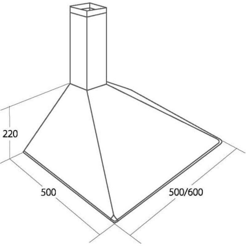 Akpo Cooker hood AKPO WK-5 SOFT 50 WHITE