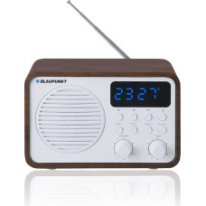 Blaupunkt Portable radio with Bluetooth and USB BLAUPUNKT PP7BT, colour: brown wood/white