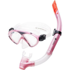 Aquawave Maska pływacka Dolphin JR SET różowa (PLWAQWAKC0005)