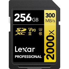 Lexar Karta Lexar Lexar Pro 2000X SDHC/SDXC UHS-II U3(V90) R300/W260 (w/o cardreader) 256GB