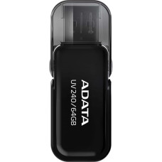 Adata MEMORY DRIVE FLASH USB2 64GB/BLACK AUV240-64G-RBK ADATA