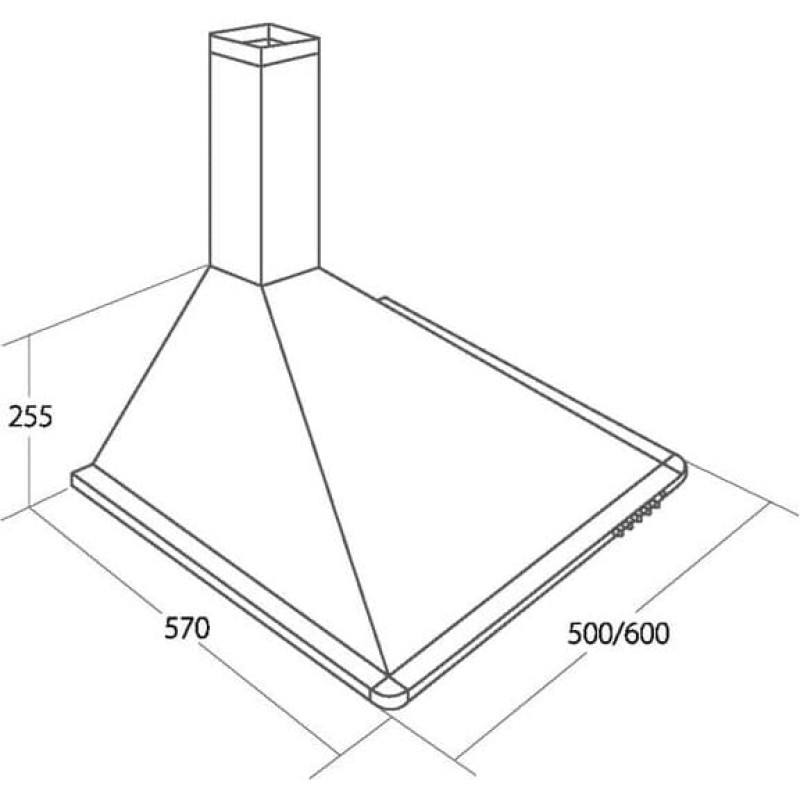 Akpo Cooker hood Akpo WK-5 Elegant Turbo 60 White