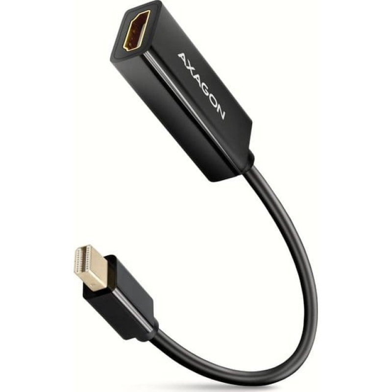 Axagon Adapter AV Axagon AXAGON RVDM-HI14N Mini-DisplayPort zu HDMI Adapter, 4K/30 Hz, 15 cm lang - schwarz