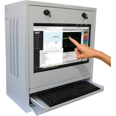 Techly Szafa na Komputer Przemysłowy PC i Monitor Dotykowy 22