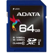 Adata Karta ADATA Premier Pro MicroSDXC 64 GB Class 10 UHS-I/U3 V30 (ASDX64GUI3V30S-R)