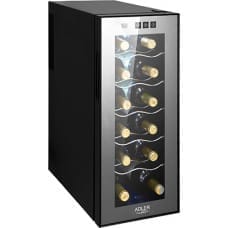 Adler AD 8075 wine cooler Thermoelectric wine cooler Freestanding Black, Transparent 12 bottle(s)