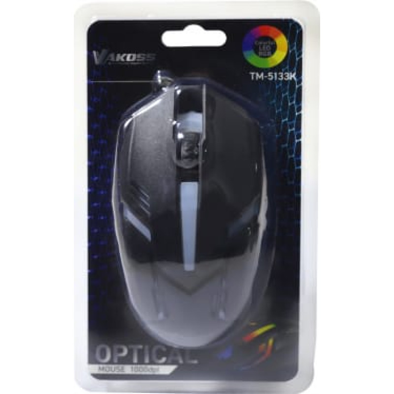 Vakoss TM-5133K GAMING MOUSE, RGB LIGHTING