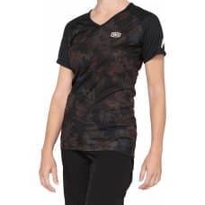 100 Bon 100% Koszulka damska 100% AIRMATIC Women's Jersey krótki rękaw black floral roz. M (NEW 2021)