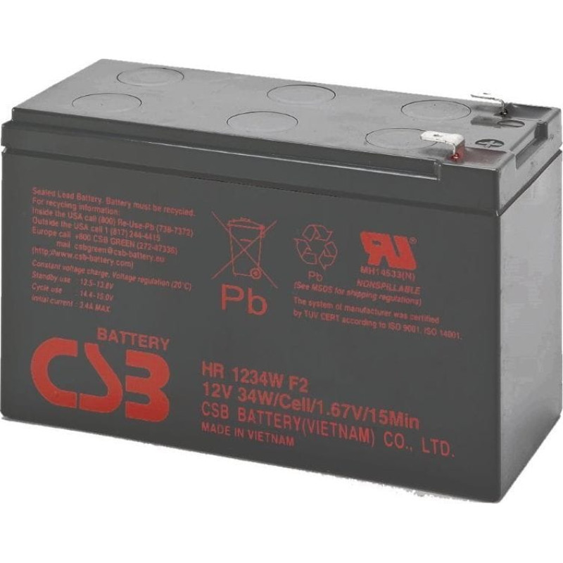 CSB Akumulator 12V/9Ah (HR1234WF2)