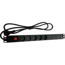 A-Lan Alantec PZ051U power extension 1.8 m 5 AC outlet(s) Black