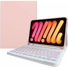 Alogy Alogy Etui na tablet Smart Case klawiatura bluetooth do Apple iPad Mini 6 2021 Różowe uniwersalny