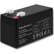 Qoltec 53040 AGM battery | 12V | 1.3Ah | max. 19.5A