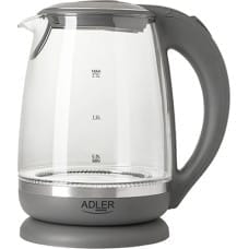 Adler AD 1286 electric kettle 2 L Gray, Transparent 2200 W