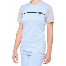 100 Bon 100% Koszulka damska 100% RIDECAMP Jersey krótki rękaw powder blue grey roz. L (NEW 2021)