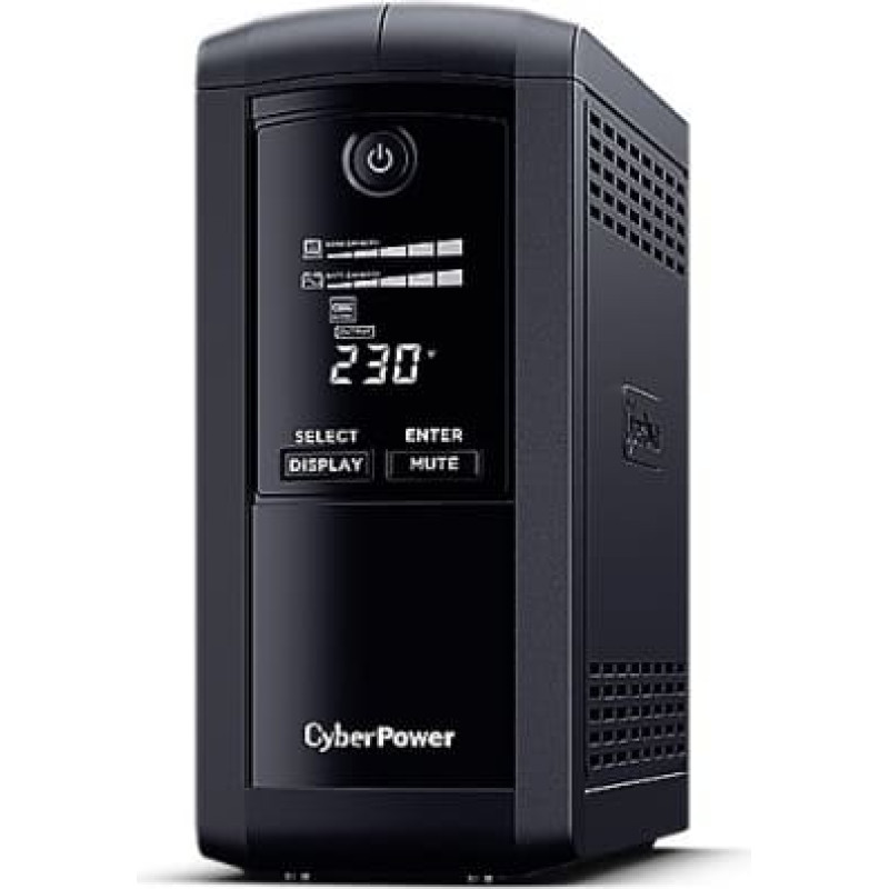 Cyberpower UPS VP700EILCD 700VA/390W AVR/USB/LCD/6xIEC