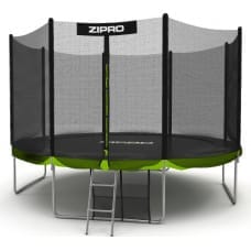 Batuts Zipro Jump Pro ar ārējo tīklu 12FT 374cm + kāpnes un apavu skapis bonusā! Pieejams veikalā Rīgā!