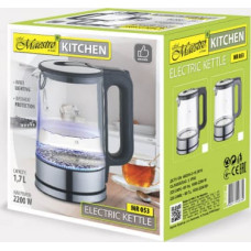 Maestro Electric kettle MAESTRO MR-053-GRAY glass 1.7 l 2200 W