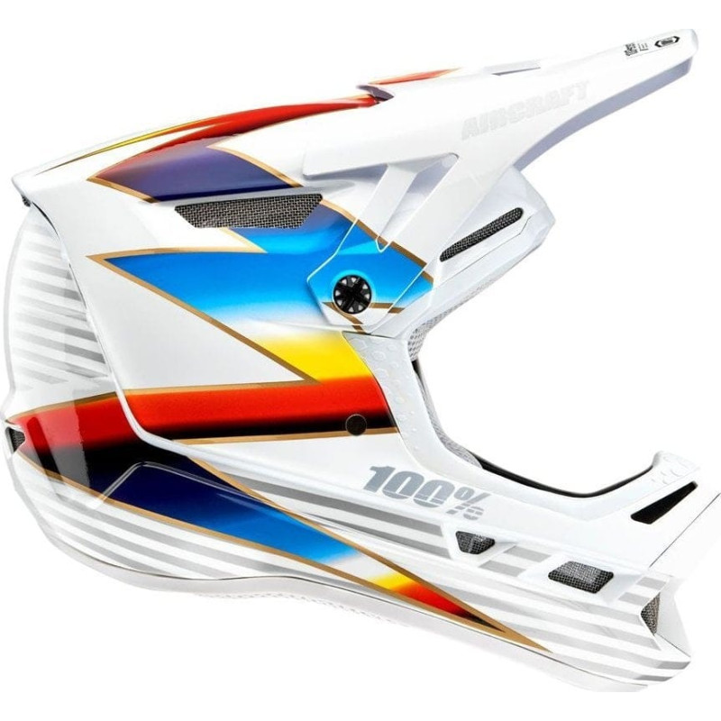 100 Bon 100% Kask full face 100% AIRCRAFT COMPOSITE Helmet Knox White roz. L (59-60 cm) (NEW)