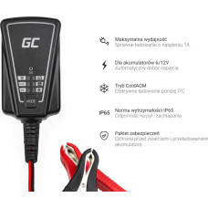 Green Cell Automatyczna Ładowarka, Prostownik Green Cell do akumulatorów 6V / 12V (1A)