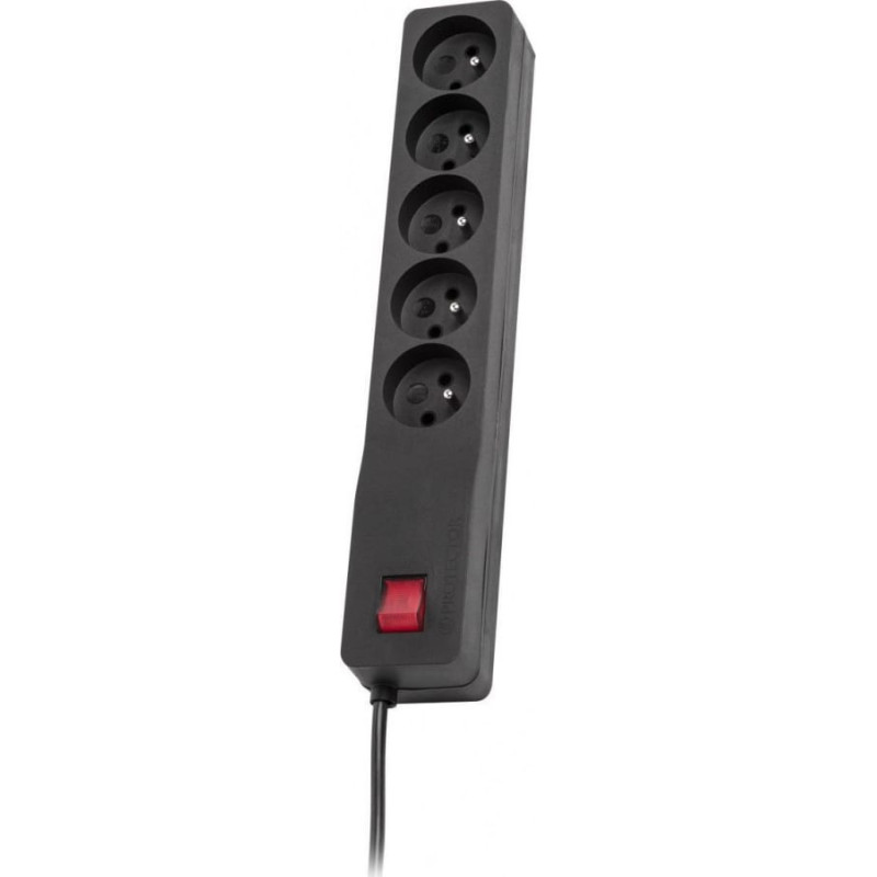 Lestar Listwa zasilająca Lestar ZX 510 przeciwprzepięciowa 5 gniazd 2.5 m czarna