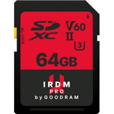 Goodram Karta GoodRam IRDM Pro SDXC 64 GB UHS-II/U3 V60 (IRP-S6B0-0640R12)