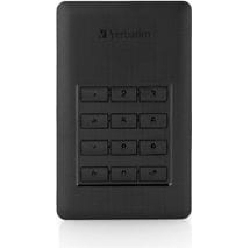 Verbatim Store 'n' Go Secure 1 TB, Externe Festplatte (schwarz/silber, USB-C 3.2 (5 Gbit/s))