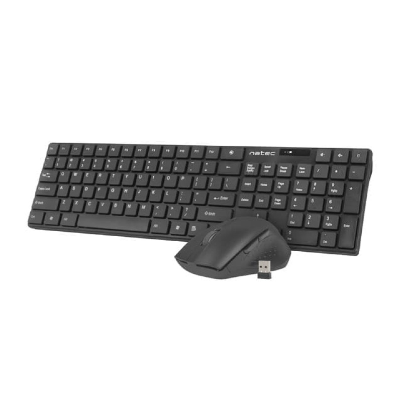 Natec Wireless Keyboard + mouse set 2in1 Stingray US optical