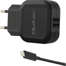 Qoltec 50188 mobile device charger Indoor Black