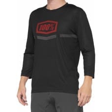 100 Bon 100% Koszulka męska 100% AIRMATIC 3/4 Sleeve black red roz. L (NEW 2022)