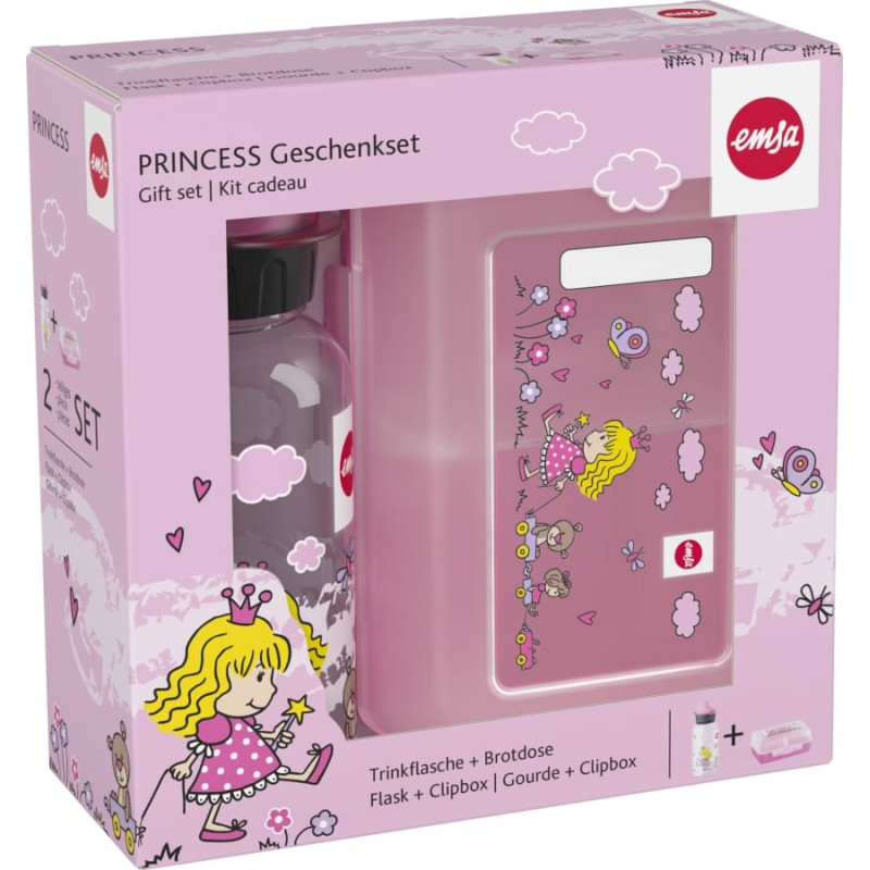 Emsa Emsa Kids Water Bottle 0,4l + lunch box princess 518137 set